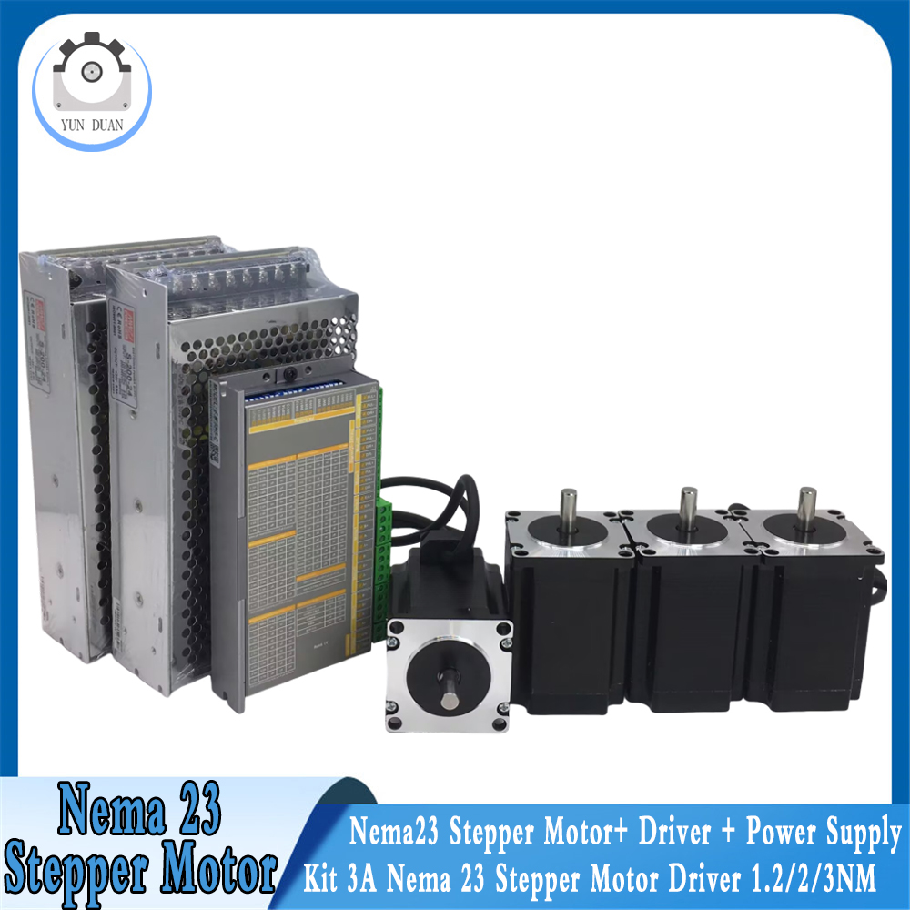  Nema23 Motor 4 Axis 57 Open  - огляд і ціна Nema23 Stepper