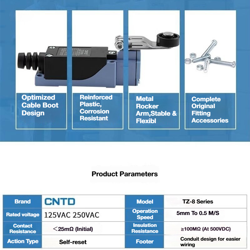 2Pcs CNTD TZ‑8 Series Micro Li - огляд і ціна Limit Switch