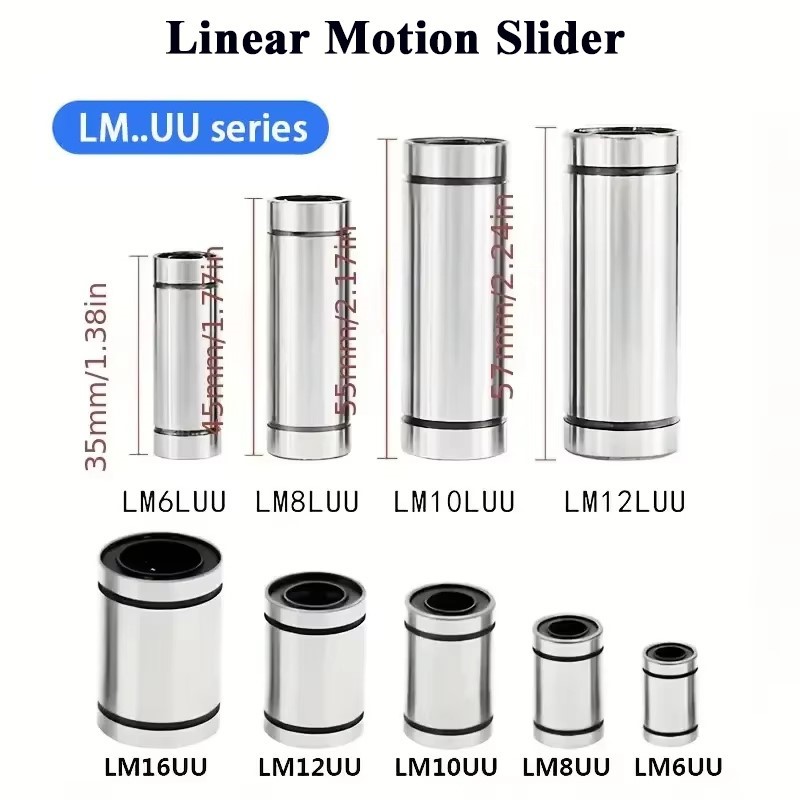 4/10pcs LM3UU LM4UU LM5UU LM6U - огляд і ціна Lm8Uu Bearing