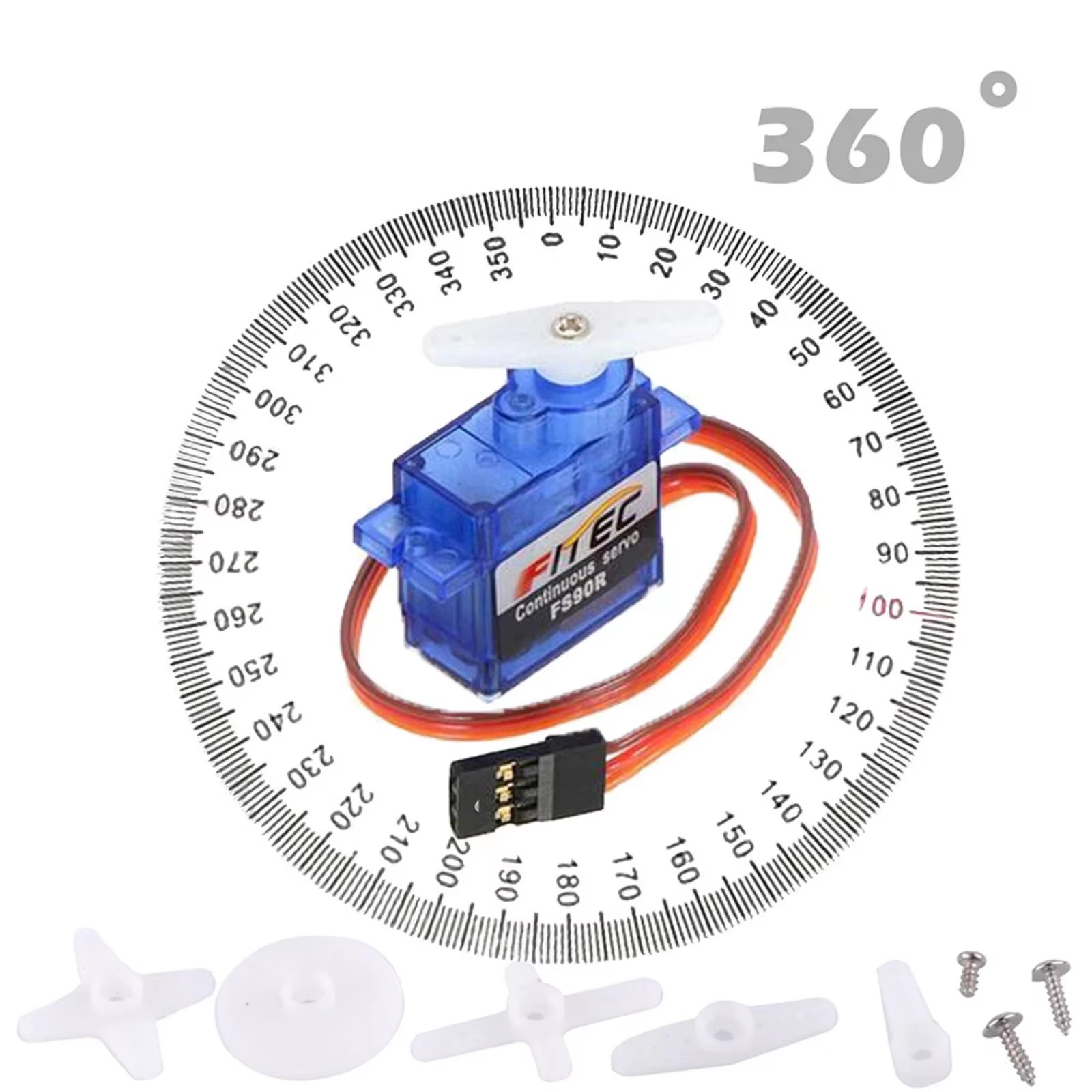 FS90R 9g Servo 360 Degree Cont - огляд і ціна Servo 9G