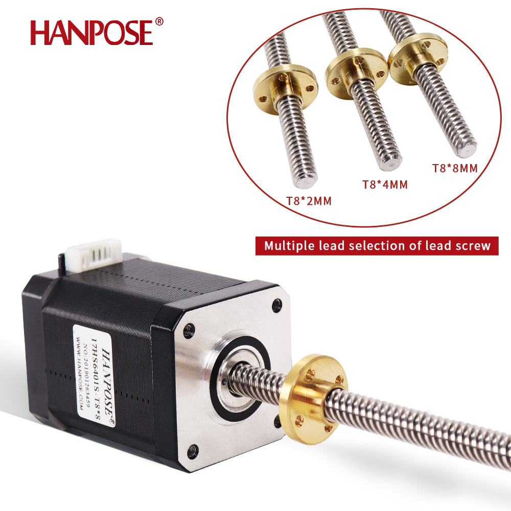 Nema17 stepper motor 1.8A 52N. - огляд і ціна Lead Screw 8Mm