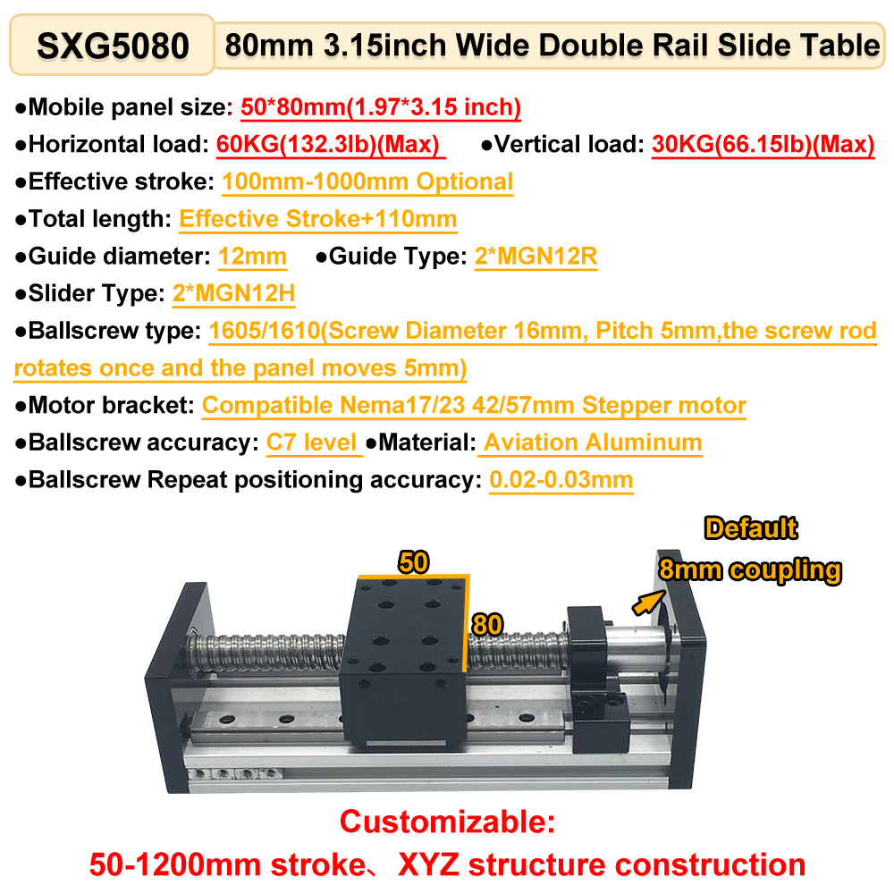 CNC Ball Screw Sliding Table L - огляд і ціна Linear Rail