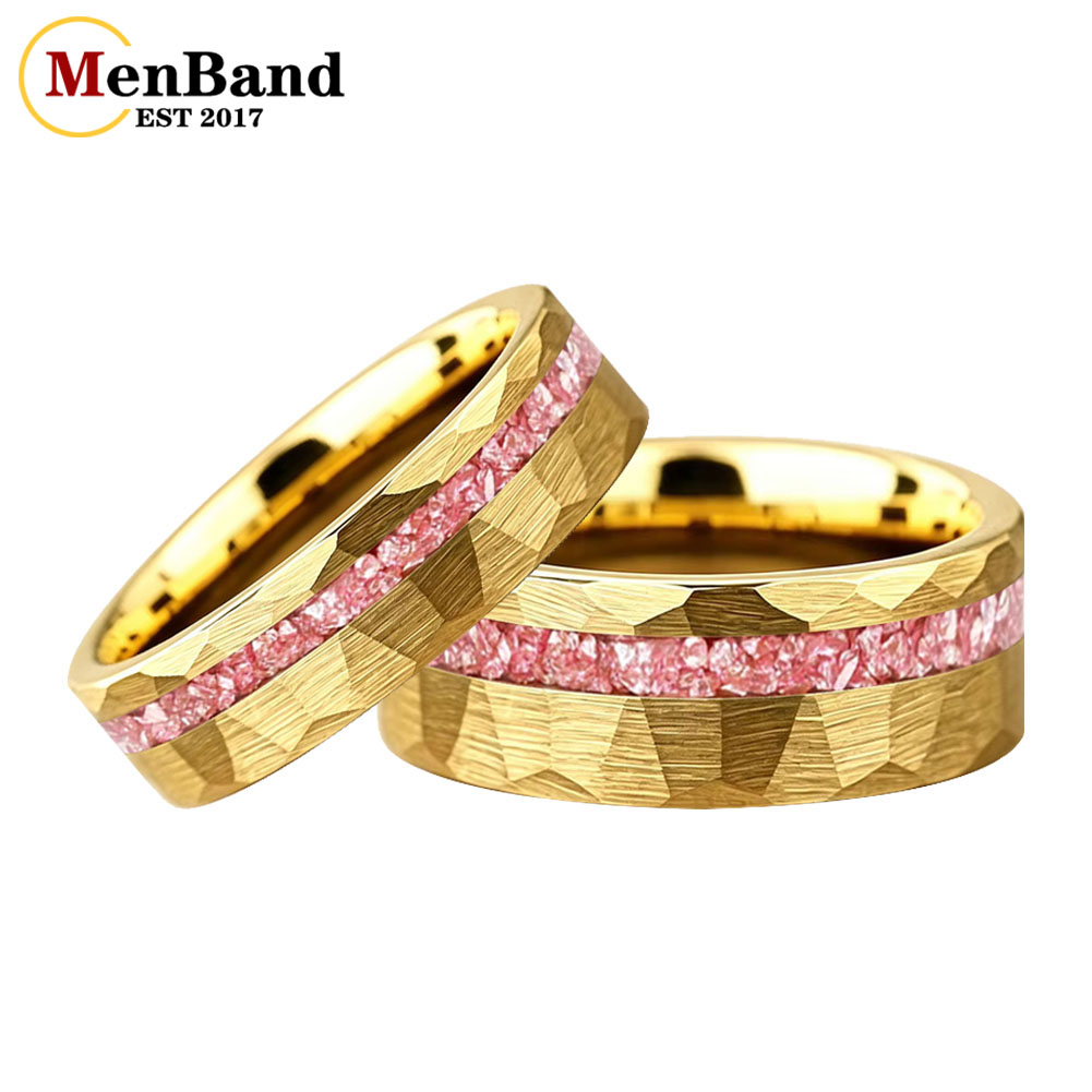 New 6/8mm Gold Hammered Weddin - огляд і ціна Coupling 8Mm