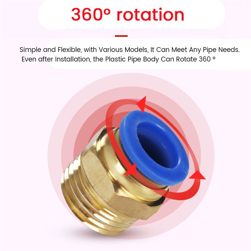 SDFC PC Pneumatic Air 10Mm 8Mm - огляд і ціна Coupling 8Mm