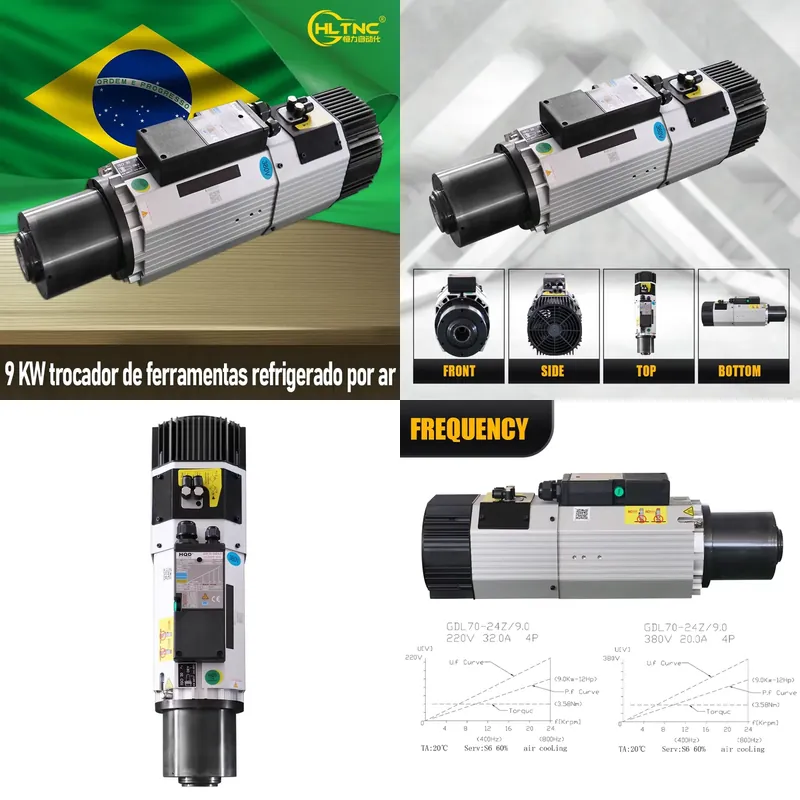 AP01 9KW ISO30 Air Cooled ATC  - огляд і ціна Spindle Motor