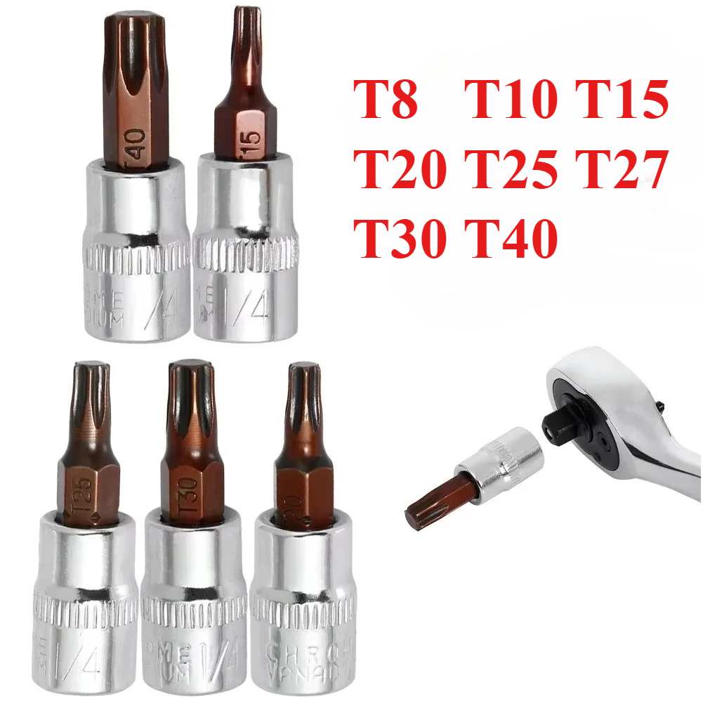 Torx Screwdriver Bits 1/4 Inch - огляд і ціна Cnc Bits