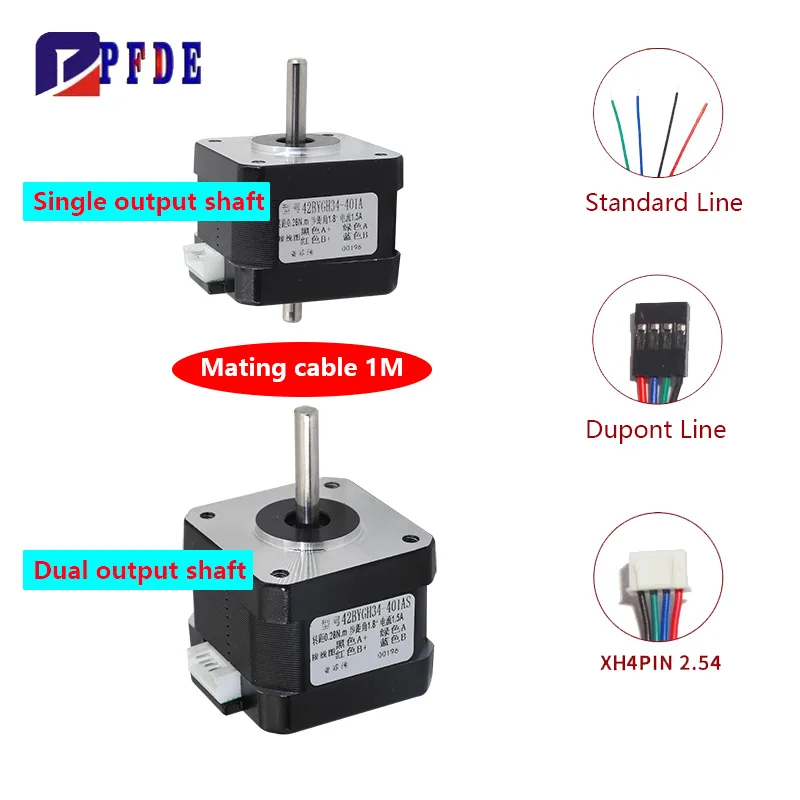 Nema17 Stepper Motor 42BYGH 3D - огляд і ціна Nema 17 Stepper