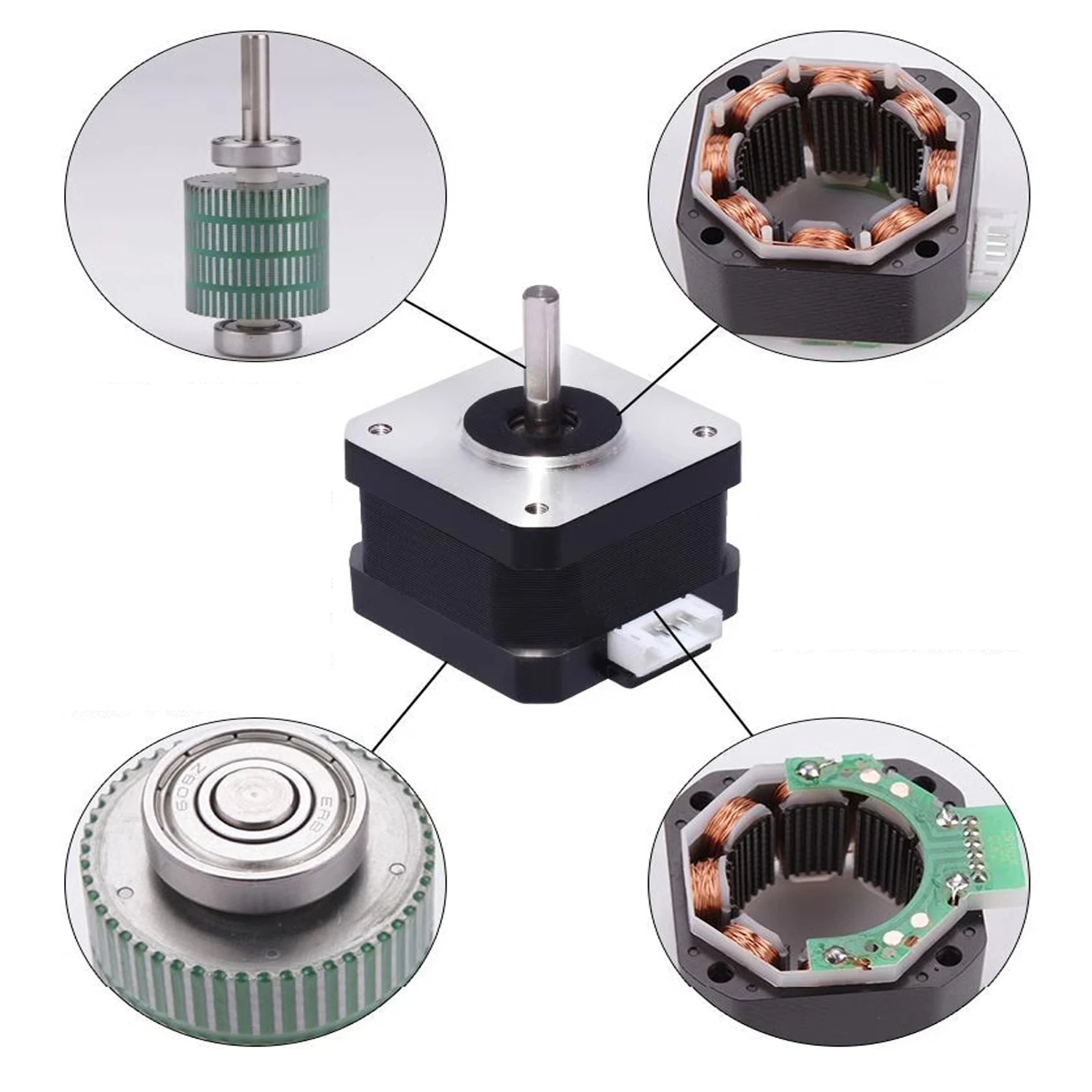 Nema17 Stepper Motor 42BYGH 3D - огляд і ціна Nema 17 Stepper