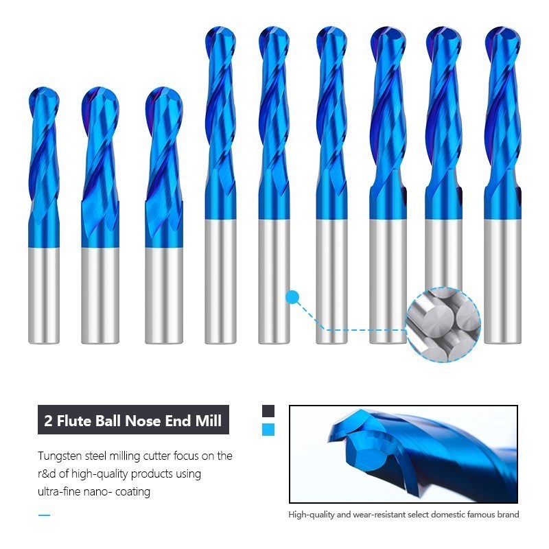 XCAN Ball Nose End Mill 3.175  - огляд і ціна End Mill Set